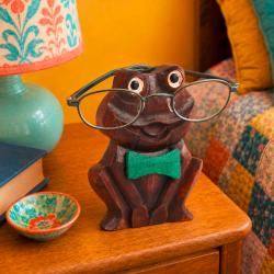 Glasses / Spectacle Stand Mango Wood Frog