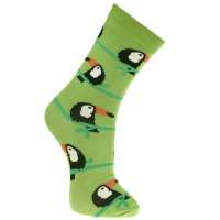3 Pairs Bamboo Socks Puffins Toucans Goldfinches UK 7-11 Mens Fair Trade Eco