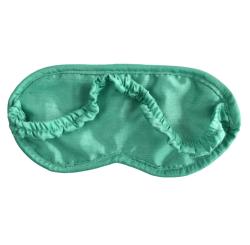 Turquoise eye mask with recycled brocade fabric 23 x 11.5 cm
