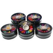 Mixed incense cones in round box