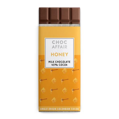 Honey milk chocolate bar