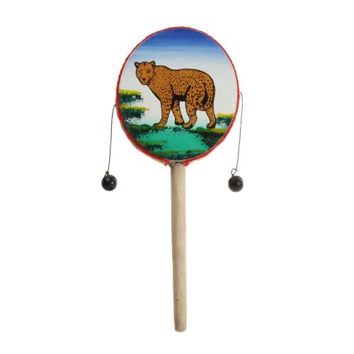 Wood/bamboo shaker, jaguar