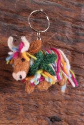 Hughie The Highland Cow Keyring