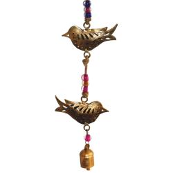 Chime 4 birds, recycled brass