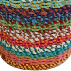 Basket / waste paper bin recycled material, multicoloured 26 x 29cm