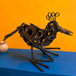 Recycled Metal Bird Ornament