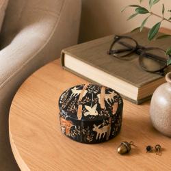 Trinket Box Round Papier Mâché Woodland Wardens 8cm