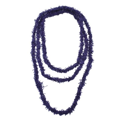 Necklace, Recycled Shrimp Net Dark Blue 150cm