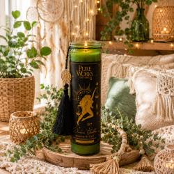 Candle in Glass Jar Esoteric Divine Goddess, Jasmine and Oud 300g