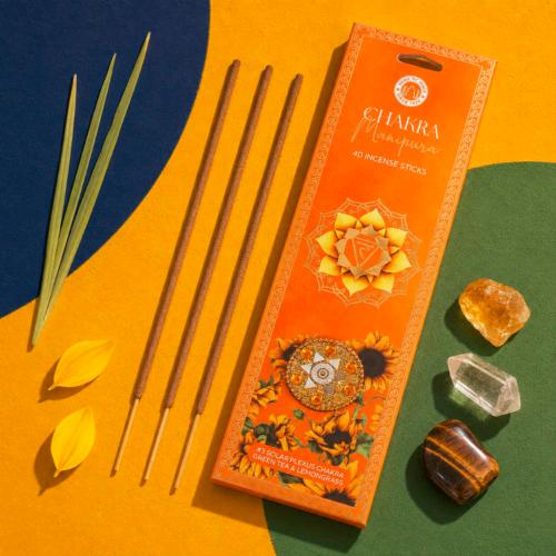 Incense with Burner Chakra Mantra Manipura - Solar Plexus