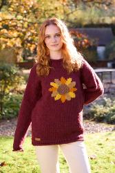 Sunflower Sweater Burgundy Medium UK Size 12-14
