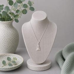 Pendant Necklace Silver Colour Ghost