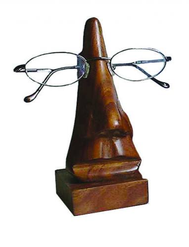 Spectacle glasses stand/holder wooden hand carved luxurious sheesham 15.5cm ht
