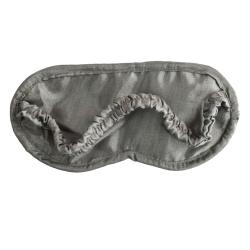 Grey eye mask with recycled brocade fabric 23 x 11.5 cm 