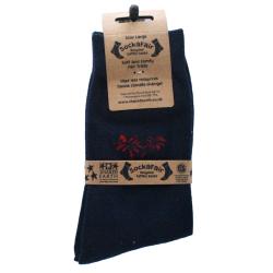 Socks Recycled Cotton / Polyester Blue With Palm Tree Shoe Size UK 7-11 Mens