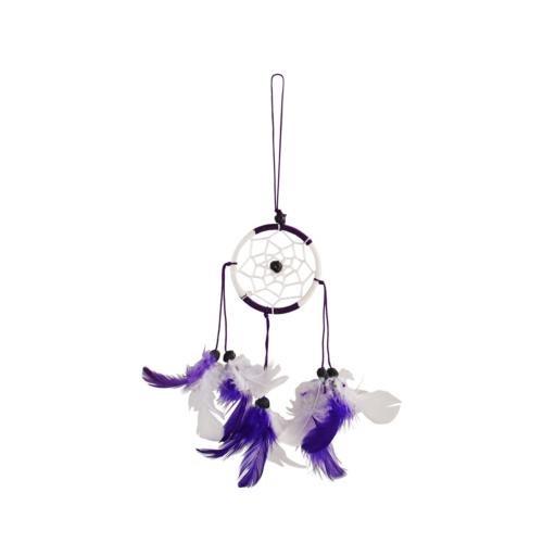 Dreamcatcher purple and white 6cm diameter