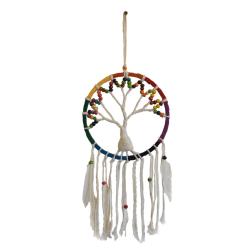 Dreamcatcher rainbow colours tree of life diameter 22cm