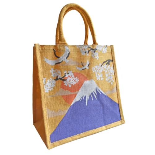 Jute shopping bag, Mountain Japanese Style 30x30cm