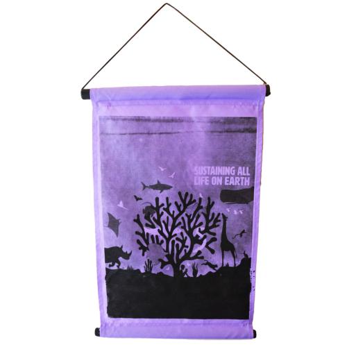 Hanging banner, Sustaining All Life On Earth
