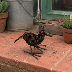 Recycled Metal Bird Ornament
