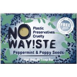 NO WAY!STE solid soap bar, Peppermint & Poppy Seeds