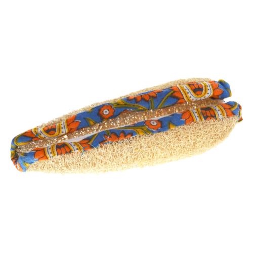 Loofah, recycled sari edging