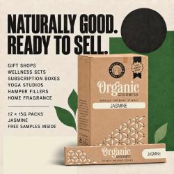 Organic goodness incense, jasmine scented, box of 12