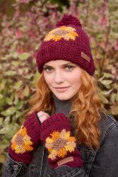 Sunflower Handwarmer Burgundy
