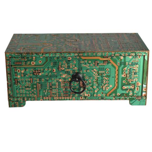Chest / storage box, recycled circuit board 21 x 9.5 x 9cm