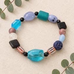 Bracelet Glass Beads Multicoloured