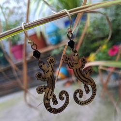 Earrings lizard