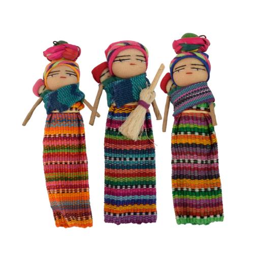 Single worry doll mother and baby magnet