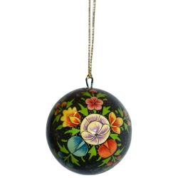 Hanging tree decoration, floral design, bauble 8cm diameter