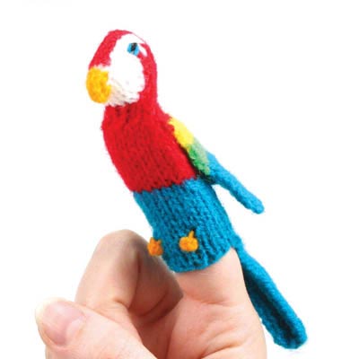 Finger puppet parrot