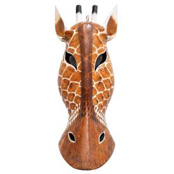 Mask Albesia Wood Zebra 50cm