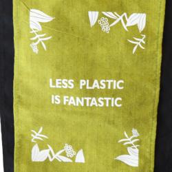 Hanging banner, Less Plastic Is Fantastic