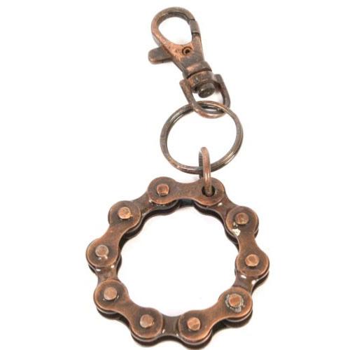 Keyring recycled bike chain bottle opener