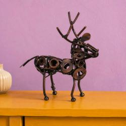Recycled Metal Stag Ornament