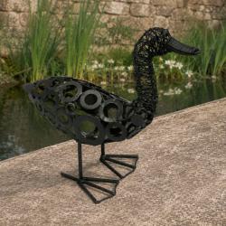 Recycled Metal Duck Ornament