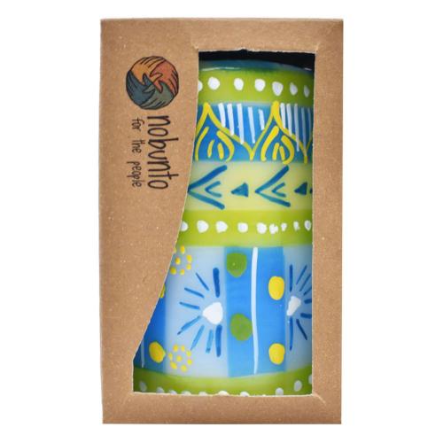 Hand painted candle in gift box, Ihlobo