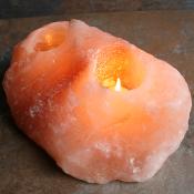 Himalayan salt t-lite holder double 2-2.5kg **