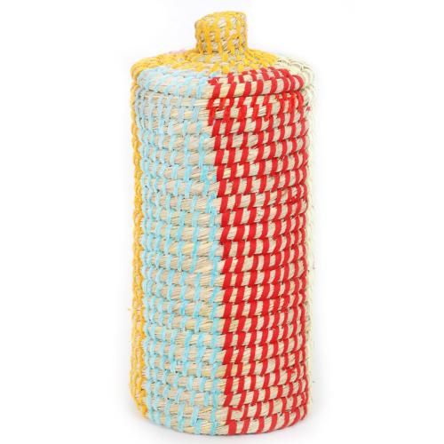 Laundry / storage basket kaisa grass 6 colour stripes