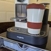 Reusable Tea/Coffee Travel Cup/Mug Eco Biodegradable Rice Husk Vanilla Mocha