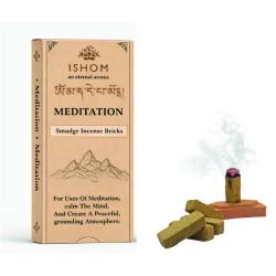 ISHOM Tibetan Meditation Smudge Incense Bricks
