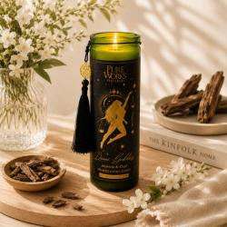 Candle in Glass Jar Esoteric Divine Goddess, Jasmine and Oud 300g