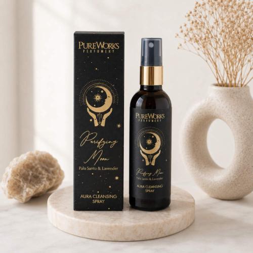 Aura Cleansing Spray Esoteric Purifying Moon, Palo Santo and Lavender