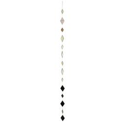 Hanging Mobile, Recycled Glass, 8cm & 5cm Diamond Shapes, 118cm length