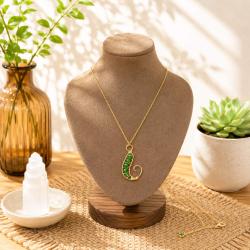 Necklace with Fish Shape Beaded Pendant