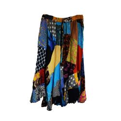 Swirl skirt patchwork, assorted colours, one-size