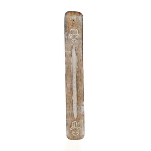 Wooden incense holder/ashcatcher, hamsa hand